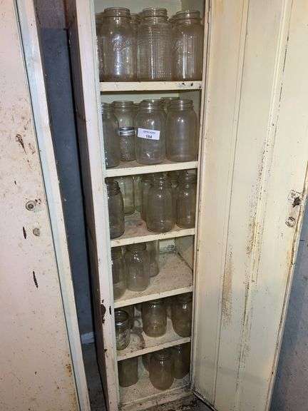 Lot of Assorted Glass Jars - Contents Only image