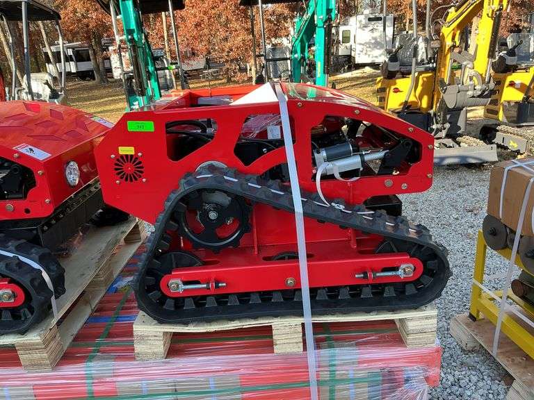 Gas powered remote control lawnmower image