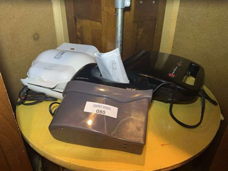 KB Belgian Waffle Baker, George Foreman Grill & Hamilton Beach Hand Mixer image