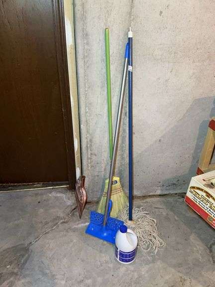 Cleaning Supplies: Mop, Brooms, Dustpan, and More image