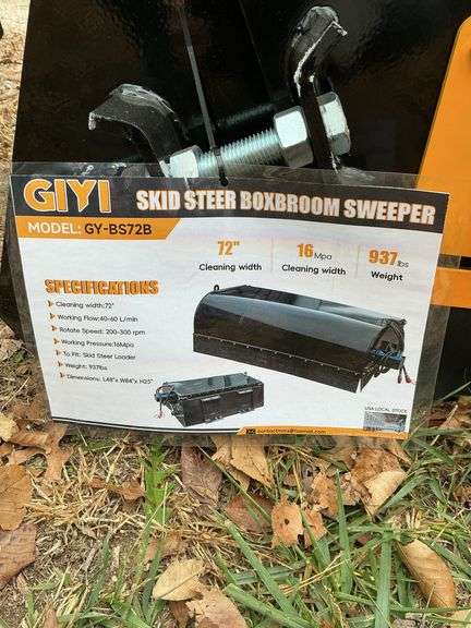 Skid steer boxbroom sweeper image