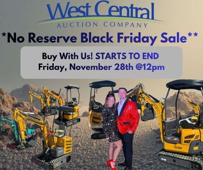 NO RESERVE Black Friday Consignment Equipment Auction
