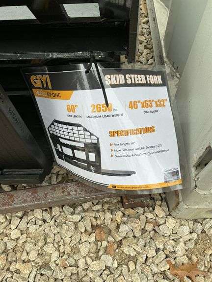 Skid Steer Fork Attachment  lots 1000-1005 are all identical image
