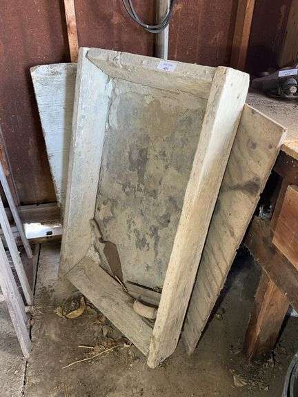 Concrete Mixing Trough with Tools image