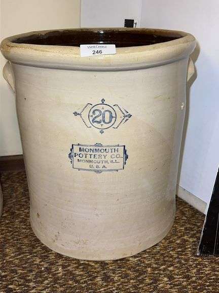 Monmouth Pottery Co. 20 Gallon Crock image