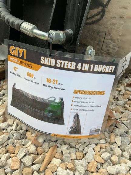 Skid steer 4 in 1 bucket image