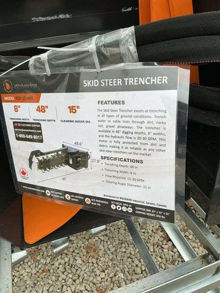 TCR-12-48H Skid steer trencher image