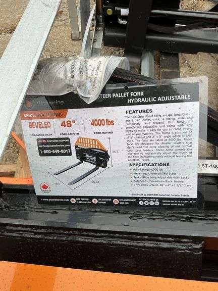 PFA-11-3 300G Skid steer pallet, fork image