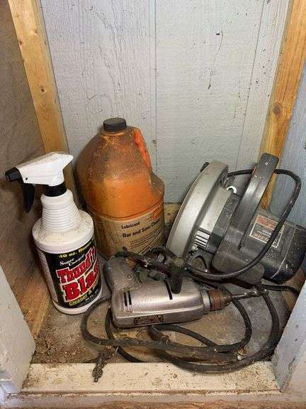 Contents of Cabinet - Electrical tools and More image