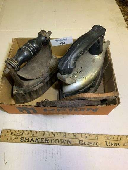 Two Flat Irons: "The Monitor" and Coleman Instatalite Model 609A image