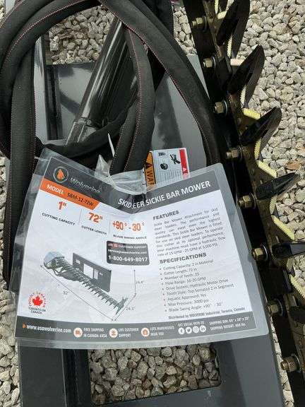 SBM-12-7 2W Skid steer sickle bar mower image