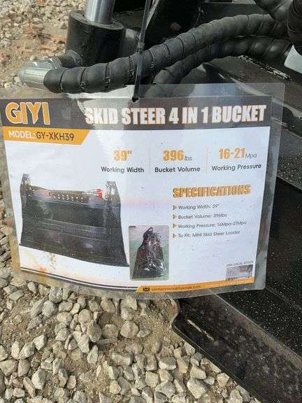 Mini skid steer 4 in 1 Bucket image