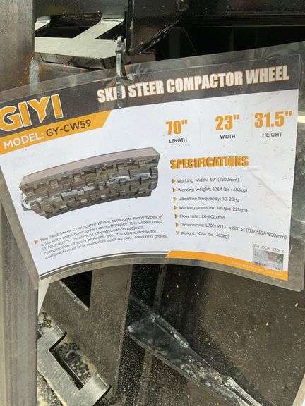 Skid steer compaction wheel image
