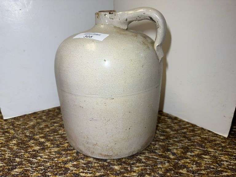 Large Stoneware Crock Jug with Handle image
