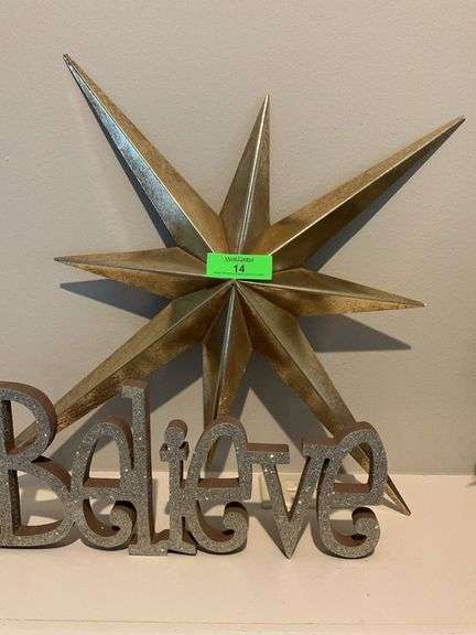 Decorative Star and Believe Sign image