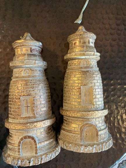 Pair of Decorative Lighthouse Bookends image
