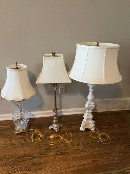 Collection of Three Decorative Table Lamps image