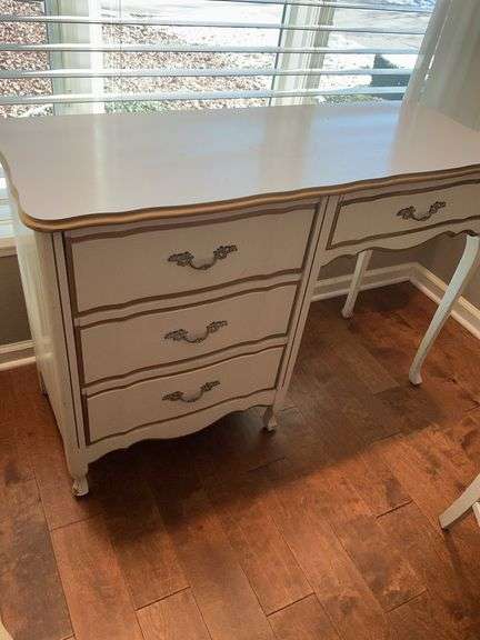 Painted Desk, Chair and Table Set image