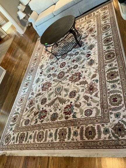 Large Area Rug with Floral Pattern image