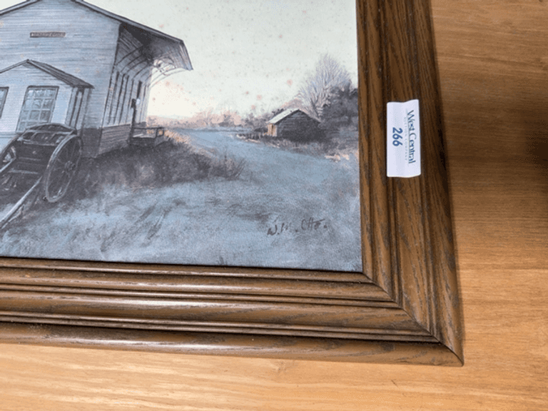 Framed Print of Train Depot