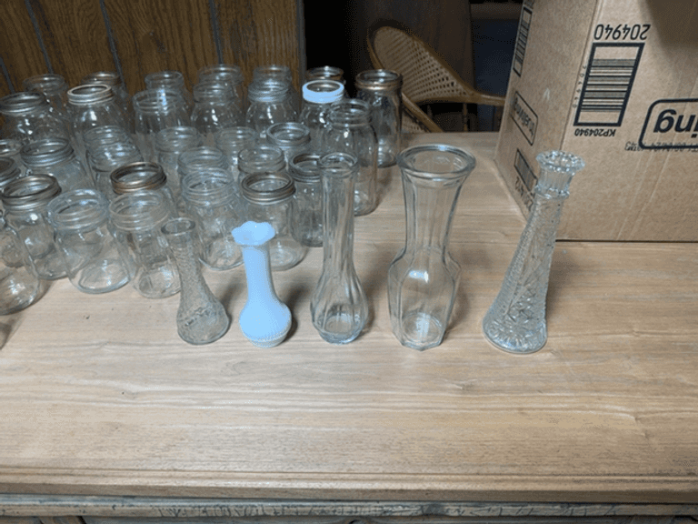 Group of Glass Jars and Vases