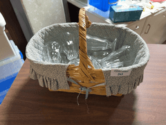 Collection of Glass Sundae Cups with Storage Basket