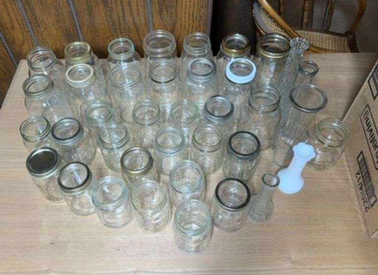 Group of Glass Jars and Vases