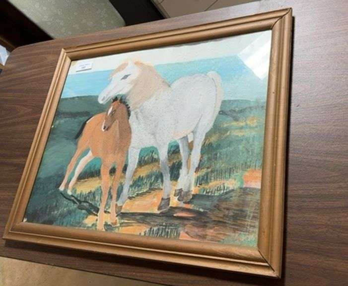 Framed Print of Horses