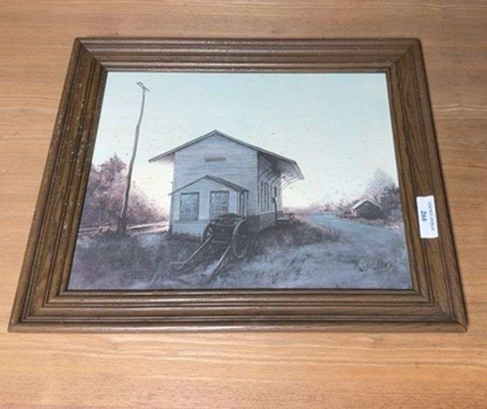 Framed Print of Train Depot