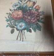 Two Framed Floral Prints by J. L. Prevost