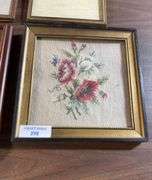 Set of Four Framed Needlepoint Pictures