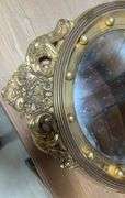 Gold Tone Eagle Mirror Wall Hanging