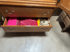 Wooden Armoire with Storage Drawers