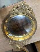 Gold Tone Eagle Mirror Wall Hanging