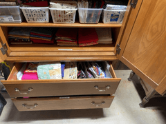 Wooden Armoire with Storage Drawers