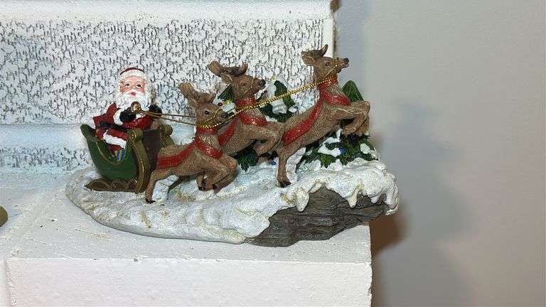 Set of Four Santa Claus Stocking Holders