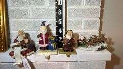 Set of Four Santa Claus Stocking Holders