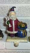 Set of Four Santa Claus Stocking Holders