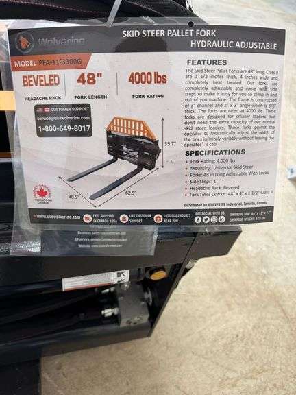 Pallet Fork Hydraulic Adjustable