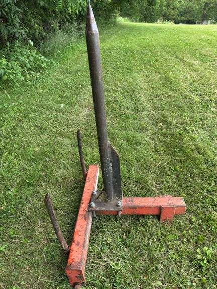 Worksaver Hay Bale Spear Attachment, 3pt