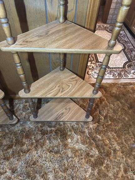 Wooden Corner Shelf
