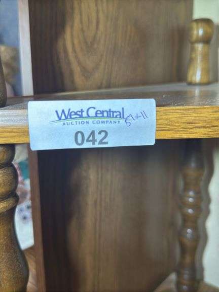 Wooden Corner Display Shelf