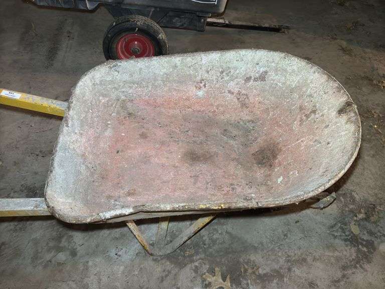Yellow Construction Wheelbarrow