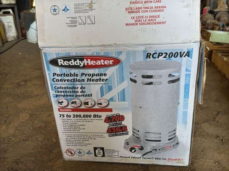 ReddyHeater RCP200VA Portable Propane Convection Heater 75 to 200,000 Btu