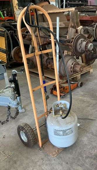 Propane Torch on Wheeled Cart