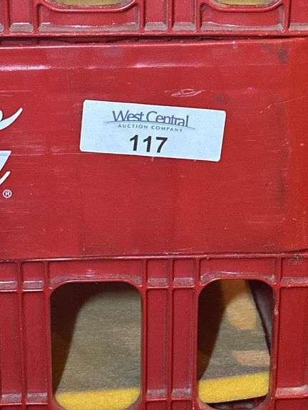 Lot of Coca-Cola and Knudsen Beverage Crates