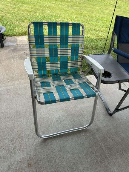 Two Outdoor Folding Chairs
