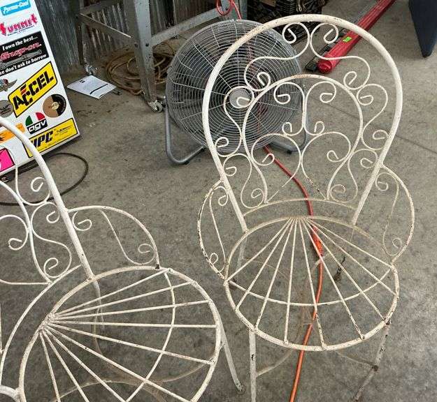 Metal Outdoor Patio Set - Table and Four Chairs