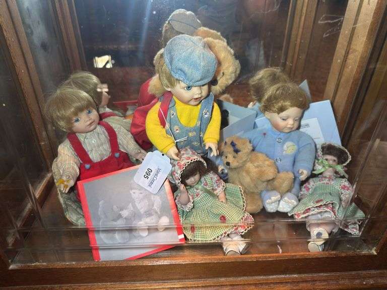 Collection of Dolls and Teddy Bear image