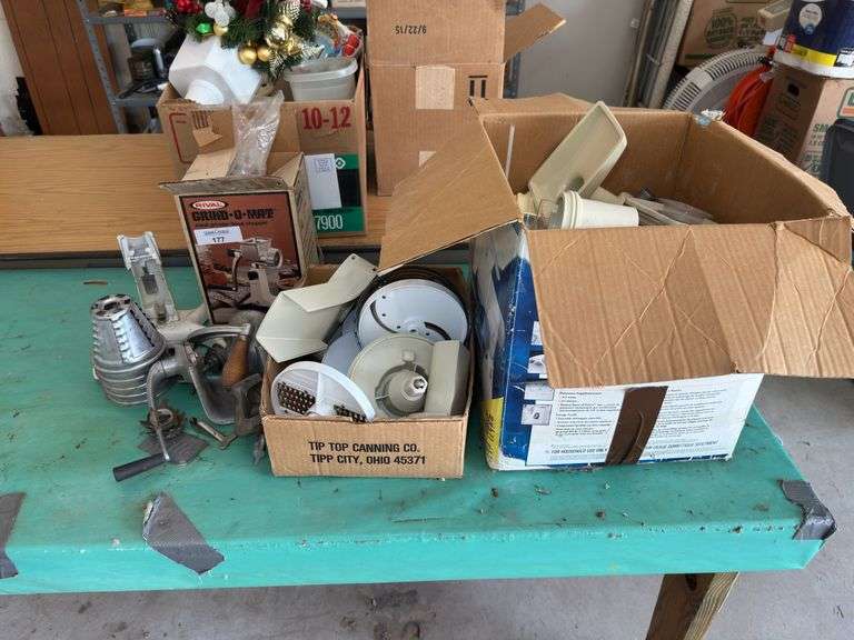 Rival Grind-O-Mat Meat Grinder/Food Chopper Lot image
